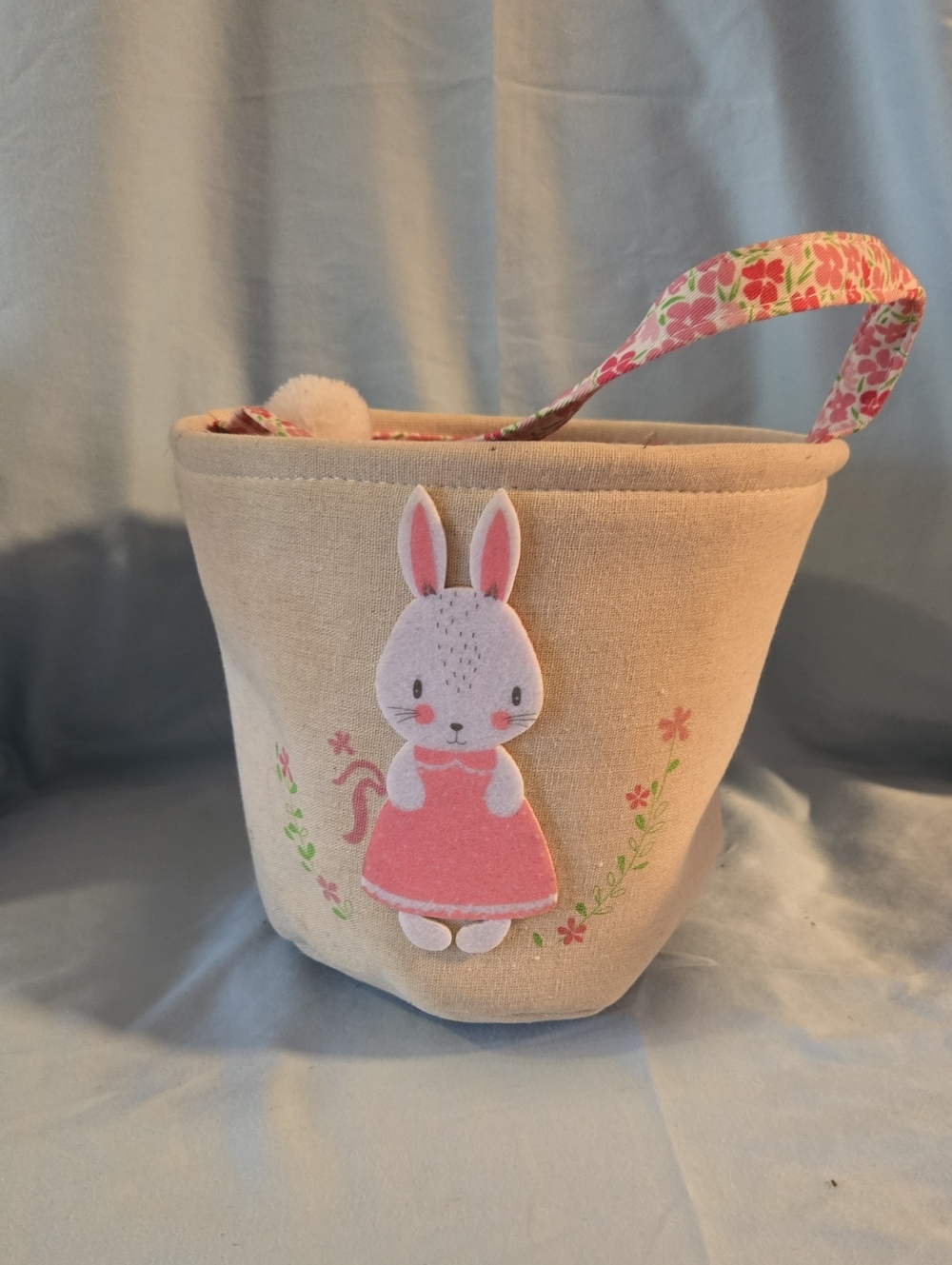 Kids Bunny Fabric Easter Basket